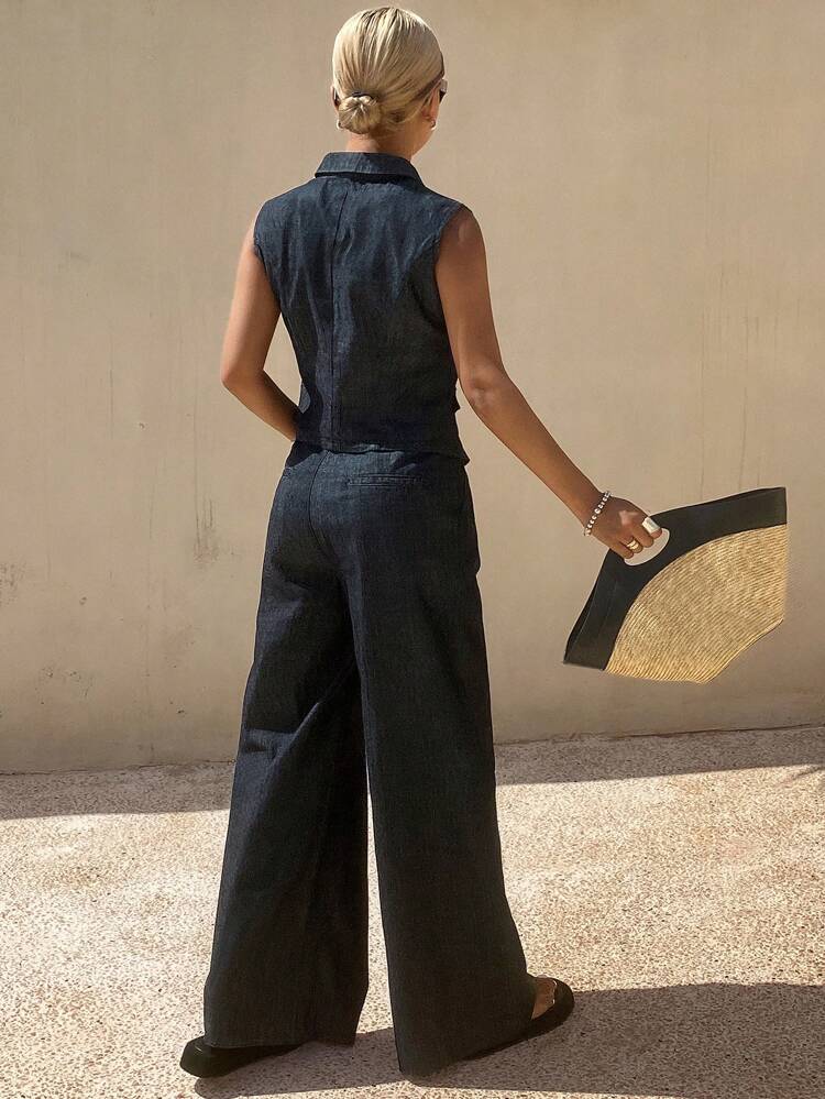 Women Denim Two Pieces Outfits