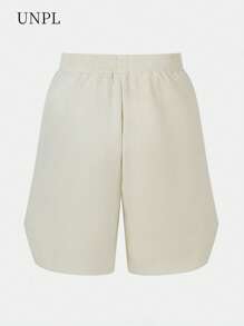 SHEIN Explorewe 1pc Boys' Casual Loose Basic Summer Sports Shorts - Apricot - View 6