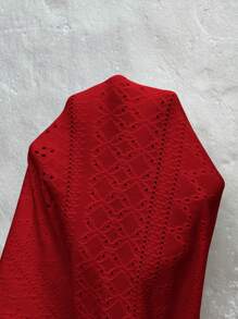 SHEIN LUNE Plus Size Women's Holiday Tie-Dye Embroidery Round Neck Cap Sleeve Casual T-Shirt Woman S Summer Clothes Women S Casual Tops