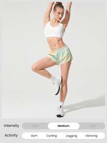 GLOWMODE 2.5" Stay Cool Quick-Dry Lightweight Zipper Pockets Reflective Strips Low Waist Active Running Shorts With Built-In Deodorant Underwear Jogging Training Gym Workout Wear - Multicolor - View 7