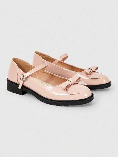 Kawaii New Fashion Thick Heel Women Flat Shoes, Sexy Party Flats