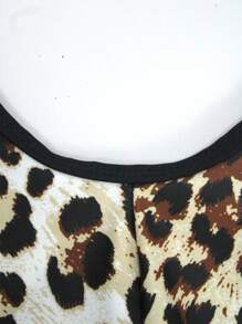 Manfinity Swimmode Men's Leopard Print Backless Halter One-Piece Swimsuit BeachModeOn BeachModeOn Men Swim Trunks Set Bathing Suits For Men