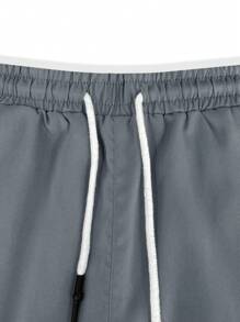 Manfinity Homme Pantaloncini cargo casual da uomo con vita elastica, coulisse e tasche, adatti per il ritorno a scuola