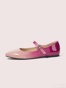 CUCCOO DOLLMOD Zapatos planos de mujer de moda con degradado rojo dulce - Rojo - Ver 7