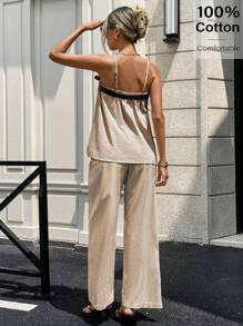 SHEIN Essnce Women Two Pieces Outfits For Daily Wear
