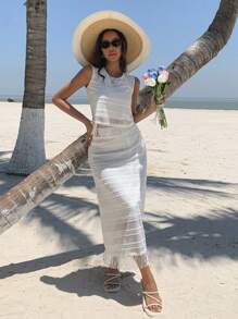 DAZY Women Two Pieces Outfits For Daily Wear Lounge Sets For Women Vacation Outfits Women - White - View 4