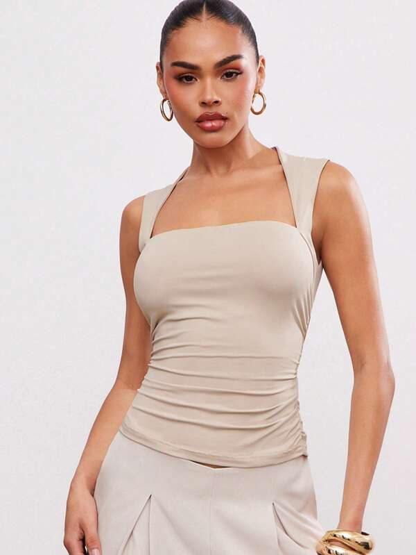 Hauture Elegant Women Minimalist Camisole For Daily Commuting