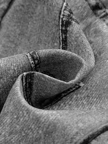 SHEIN Baby Girl Casual Minimalist Comfortable Mid-Rise Short Bottom - Light Grey - View 8