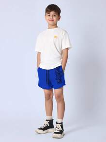 SUMWON Shorts deportivos casuales de Brooklyn, ropa activa de nylon elástica en la cintura para gimnasio, correr, caminar y usar en casa durante el verano