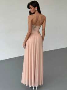 Aloruh Robe tube maxi minimaliste pour femmes pour un usage quotidien