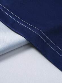 Manfinity Homme Camisa polo casual/de oficina de manga corta a rayas para hombres