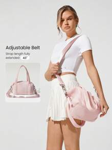 GLOWMODE Bolso de tote cuadrado de 6L con correa ajustable de malla suave y cómoda para uso fuera de la oficina, playa, piscina, vacaciones, escapada y uso casual diario