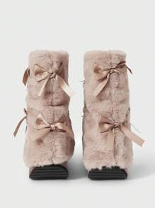 Sugerpunk 女士厚底踝靴，粗跟，可爱街头/校园风格