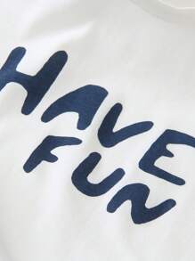 Young Boy Round Neck Print Graphic Tank Top Paired With Denim Jeans, Casual Personalized Outfit Suitable For Daily Life, Summer, Holiday, Summer, Travel, School, Campus, College - Multicolor - View 7