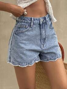 DAZY Shorts vaqueros de mujer de estilo casual suelto y de vacaciones de verano nuevo