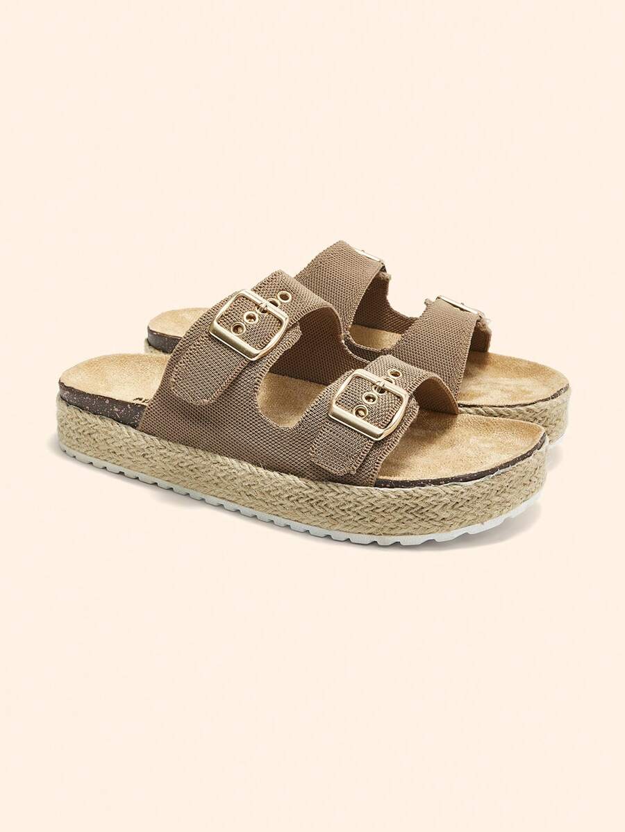 CUCCOO BASICS Women's Fashionable & Comfortable Beach Sandals - Apricot - View 1