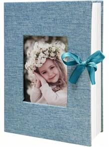 1 Pc Photo Album, 4x6 100 Pockets, Linen Cover, Slip-In Photo Pockets, Suitable For Wedding, Family, Anniversary, Vacation, Gift, Birthday Gifts Graduation - Multicolor - View 15