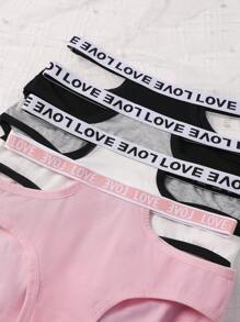 4pcs/Pack Minimalist & Comfy Big Kids' Triangle Underwear - Multicolor - View 5