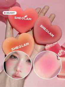 SHEGLAM Playing Cupid Cream Blush-Delight 7 色多用途粉紅色心形腮紅霜，適用於嘴唇和臉頰，高度著色，不褪色，自然緞面唇膏，不油膩，可混合面部彩妝 品牌 美容 化妝 化妝品 適合女性與女孩 完美搭配冬季春季 Y2K 時尚 流行 生日禮物 假期 派對準備就緒 最佳顏色 - Delight - 查看 1