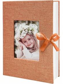 1 Pc Photo Album, 4x6 100 Pockets, Linen Cover, Slip-In Photo Pockets, Suitable For Wedding, Family, Anniversary, Vacation, Gift, Birthday Gifts Graduation - Multicolor - View 9