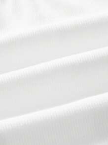 Maija 2025 年夏季新款女式 U 领露背性感蕾丝拼接细罗纹针织可调节肩带背心，优雅通勤、日常、浪漫、休闲、海滩、派对、婚礼嘉宾、音乐节、独立日、毕业典礼、可爱衬衫 - 白色 - 查看 11