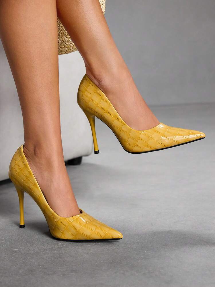 CUCCOO SZL Women's Pointed-Toe Fashion High Heel Pumps For Party For Christmas Spring Shoes