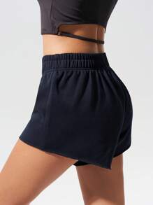 Fluxe 休闲纯色针织低腰宽松短裤