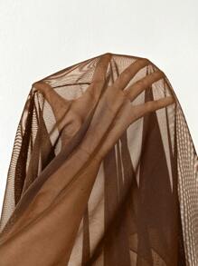 Swim Glamine Women's Asymmetric Ruched Tie Front Wrap Dress For Summer Beach Vacation - Brown - View 8