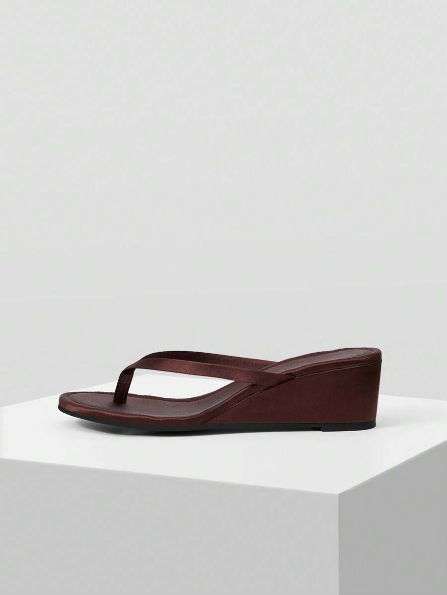 Mnmlis 女士时尚休闲通勤厚底人字拖