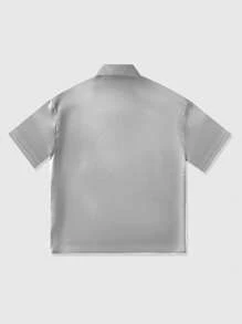 ROMWE MEN Street Life Camiseta de manga corta estampada simple para hombre - Multicolor - Ver 2