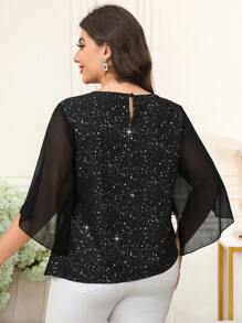 Reflora Áo sơ mi dài tay bằng vải chiffon bóng mượt dành cho nữ cỡ lớn, đơn giản và thanh lịch, thoải mái và đa năng, phù hợp cho mặc hàng ngày, toát lên vẻ sang trọng. Có nhiều kiểu dáng để lựa chọn, bao gồm trang phục đi nghỉ mát, trang phục mùa hè, trang phục công sở, đi chơi, trang phục văn phòng, trang phục mùa xuân, trang phục ngày lễ, trang phục trang trọng và trang phục dự tiệc cưới. Chiếc áo sơ mi cỡ lớn thanh lịch này là lựa chọn lý tưởng cho áo mùa hè và trang phục công sở thường ngày dành cho nữ. Thích hợp cho Ngày Valentine. - màu đen - Xem 2