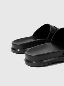 HighSole Sandali con zeppa e plateau da donna neri alla moda - nero - Visualizzare 8