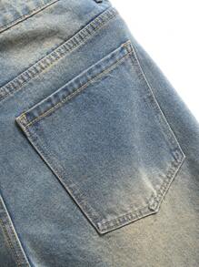 Chillumni Quần short denim giặt thường ngày cho nam mùa hè - Rửa nhẹ - Xem 6