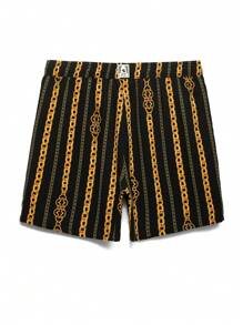 Surfspeed Men's Vacation Print Drawstring Beach Shorts, Hawaiian - Multicolor - View 2