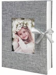 1 Pc Photo Album, 4x6 100 Pockets, Linen Cover, Slip-In Photo Pockets, Suitable For Wedding, Family, Anniversary, Vacation, Gift, Birthday Gifts Graduation - Multicolor - View 10