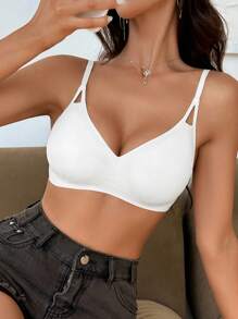 NudeFit 1pc Women Solid Color Comfortable Seamless Bra