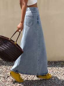 DAZY 夏季新款宽松休闲牛仔裙，适合毕业季穿着