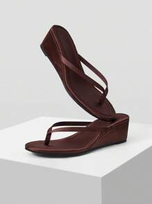 Mnmlis 女士时尚休闲通勤厚底人字拖