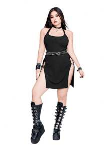 Whyspr Casual Punk Rave Plus Size Dresses