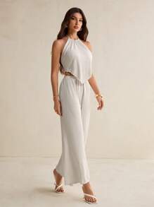 SHEIN PETITE Women Two Pieces Outfits For Daily Wear - Apricot - View 6