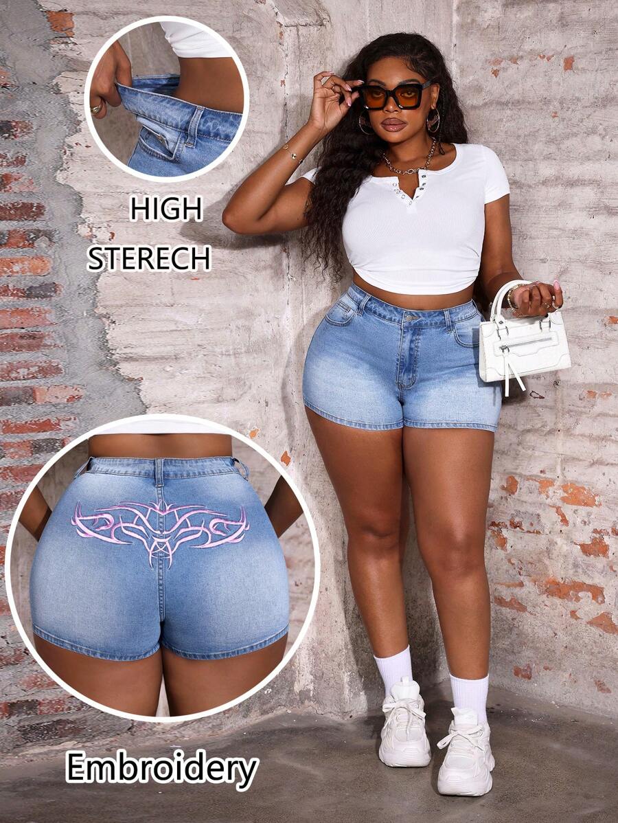 Slaydiva 加大码牛仔短裤，夏季时尚，7 月 4 日，暑假，牛仔女郎，西部装，女士商务休闲装，节日，机场，毕业，伊比沙岛海滩，夏威夷音乐会，波西米亚风毕业，2000 年代