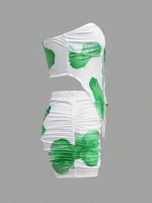 INAWLY 2件套女士夏季度假细肩带吊带背心和迷你裙