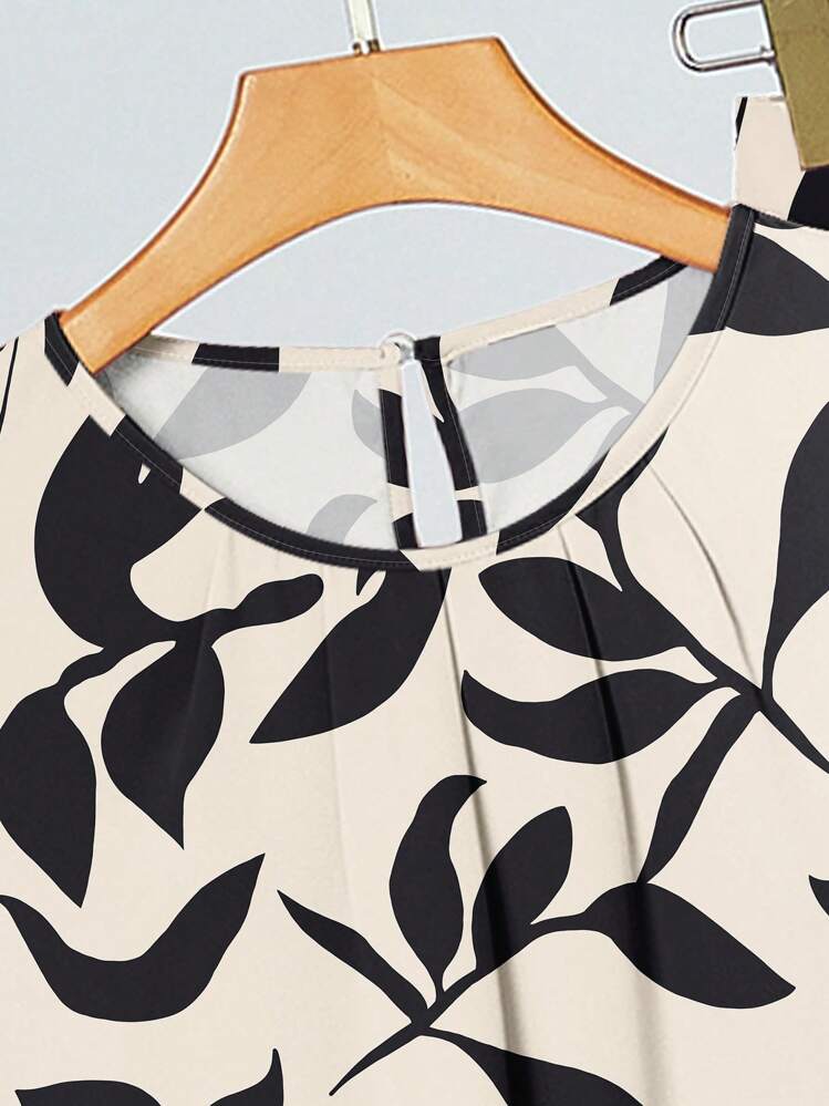 SHEIN Clasi 2pcs Women's Casual Floral Print Set, Suitable For Summer Summer Outfits For Women Women 2 Pieces Outfits Set Outfit For Women Women Summer Clothing Summer Outfits - Multicolor - View 4