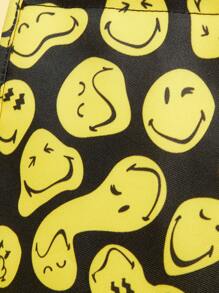 SmileyWorld® | SHEIN Smiling Face Pattern Fashionable Insulated Lunch Bag, Functional Bag, Lunch Bag, Cooler Bag