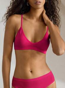 Ocili Ocili Sujetador inalámbrico cómodo y elástico de punto sin costuras para mujeres