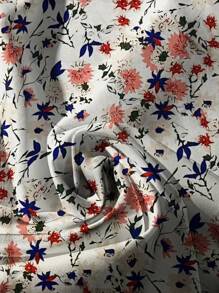 Linhara 大码休闲花卉印花衬衫 - 米色 - 查看 4