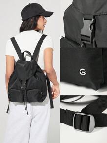 GLOWMODE Water-Resistant Dual-Pocketed Commuter Backpack - Black - View 8