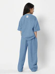 SUMWON Mädchen Co-Ord Jogginghose aus Streetwear, bequeme Freizeitkleidung, Sportlich Lässig Outfit für die Schule und Alltag
