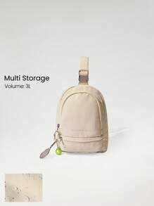 GLOWMODE 3L Weekender Waterproof Adjustable Strap Multi Storage Compartments Water Bottle Holder Sling Bag Crossbody Waist Pack Holiday Vacation Shopping Travel Getaway Daily Active Wear