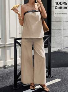 SHEIN Essnce Women Two Pieces Outfits For Daily Wear